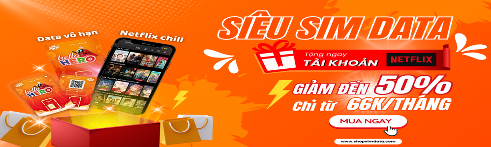 Tài khoản Netflix Premium giá rẻ tại SIM Siêu Data